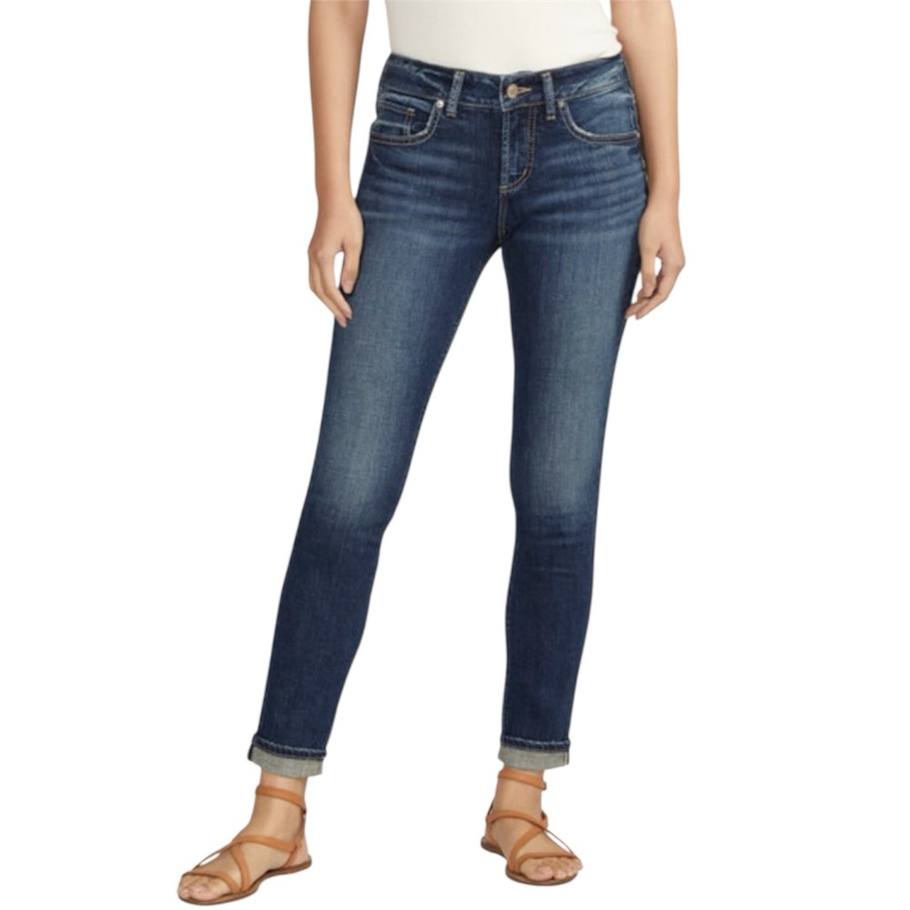 Silver Jeans 29 Girlfriend Women’s Midrise Slim Fit Jeans L27129SCV318
